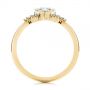 14k Yellow Gold 14k Yellow Gold Princess Cut Diamond Cluster Engagement Ring - Front View -  104983 - Thumbnail