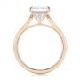 14k Rose Gold 14k Rose Gold Princess Cut Diamond Engagement Ring - Front View -  105124 - Thumbnail