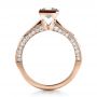 14k Rose Gold 14k Rose Gold Princess Cut Diamond Engagement Ring - Front View -  1288 - Thumbnail