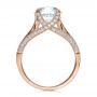 14k Rose Gold 14k Rose Gold Princess Cut Diamond Engagement Ring - Front View -  195 - Thumbnail