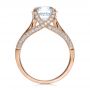 18k Rose Gold 18k Rose Gold Princess Cut Diamond Engagement Ring - Front View -  195 - Thumbnail