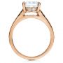 18k Rose Gold 18k Rose Gold Princess Cut Diamond Engagement Ring - Front View -  212 - Thumbnail