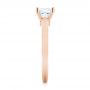 14k Rose Gold 14k Rose Gold Princess Cut Diamond Engagement Ring - Side View -  104091 - Thumbnail