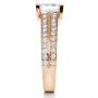18k Rose Gold 18k Rose Gold Princess Cut Diamond Engagement Ring - Side View -  212 - Thumbnail