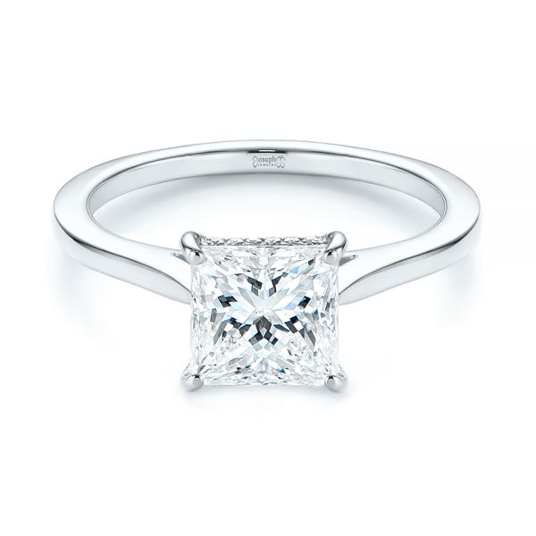 Classic Princess Cut Diamond Engagement Ring #106268 - Seattle Bellevue