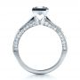 18k White Gold Princess Cut Diamond Engagement Ring - Front View -  1288 - Thumbnail