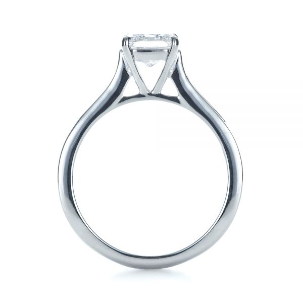  Platinum Platinum Princess Cut Diamond Engagement Ring - Front View -  1381