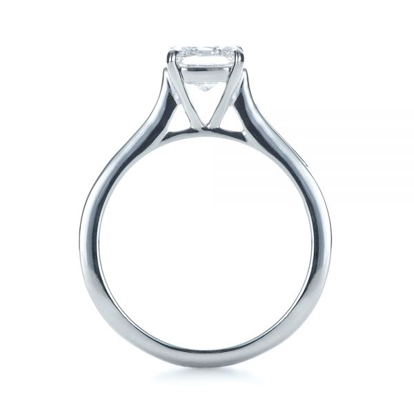 Platinum Platinum Princess Cut Diamond Engagement Ring - Front View - 1381