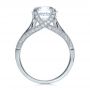 18k White Gold Princess Cut Diamond Engagement Ring - Front View -  195 - Thumbnail