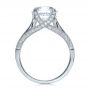 14k White Gold 14k White Gold Princess Cut Diamond Engagement Ring - Front View -  195 - Thumbnail