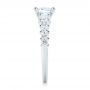 18k White Gold Princess Cut Diamond Engagement Ring - Side View -  103082 - Thumbnail