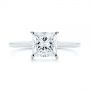  Platinum Platinum Princess Cut Diamond Engagement Ring - Top View -  105124 - Thumbnail