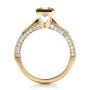 18k Yellow Gold 18k Yellow Gold Princess Cut Diamond Engagement Ring - Front View -  1288 - Thumbnail