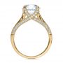 18k Yellow Gold 18k Yellow Gold Princess Cut Diamond Engagement Ring - Front View -  195 - Thumbnail