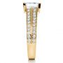 18k Yellow Gold 18k Yellow Gold Princess Cut Diamond Engagement Ring - Side View -  212 - Thumbnail