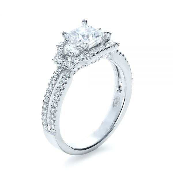 Princess Cut Halo Diamond Engagement Ring - Vanna K - Image