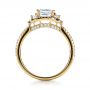 14k Yellow Gold 14k Yellow Gold Princess Cut Halo Diamond Engagement Ring - Vanna K - Front View -  1313 - Thumbnail