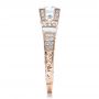 14k Rose Gold 14k Rose Gold Princess Cut Side Stones Engagement Ring - Vanna K - Side View -  100057 - Thumbnail
