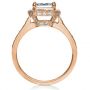 18k Rose Gold 18k Rose Gold Princess Cut With Diamond Halo Engagement Ring - Front View -  169 - Thumbnail