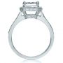 18k White Gold Princess Cut With Diamond Halo Engagement Ring - Front View -  169 - Thumbnail