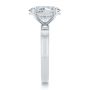 14k White Gold Profile Diamonds Oval Engagement Ring - Side View -  108368 - Thumbnail