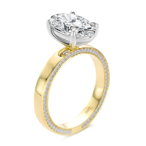 Profile Diamonds Oval Engagement Ring - Image