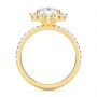 18k Yellow Gold 18k Yellow Gold Radiant Diamond Halo Engagement Ring - Front View -  107271 - Thumbnail