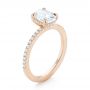 14k Rose Gold 14k Rose Gold Diamond Engagement Ring - Three-Quarter View -  103371 - Thumbnail