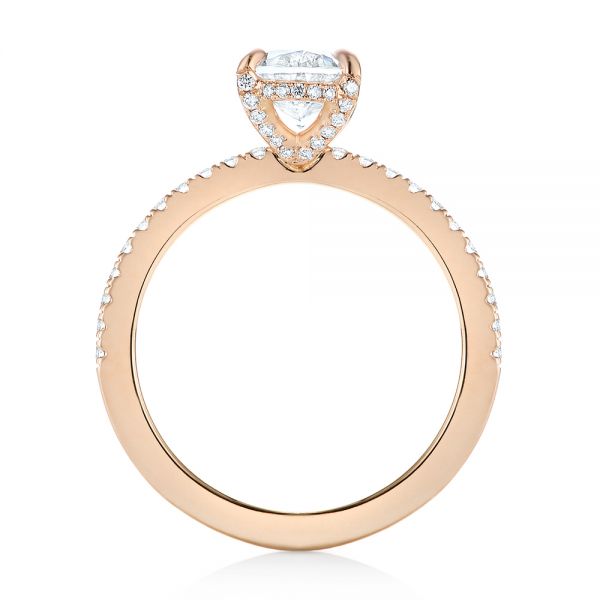 14k Rose Gold 14k Rose Gold Diamond Engagement Ring - Front View -  103371