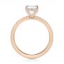 18k Rose Gold Diamond Engagement Ring - Front View -  103371 - Thumbnail