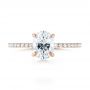 14k Rose Gold 14k Rose Gold Diamond Engagement Ring - Top View -  103371 - Thumbnail