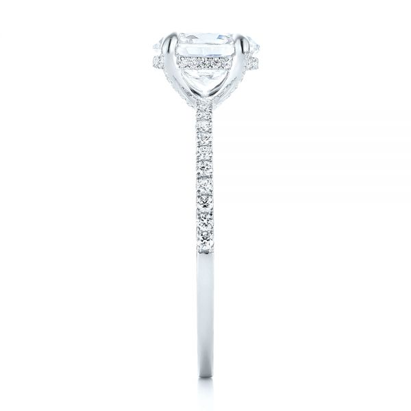  Platinum Platinum Diamond Engagement Ring - Side View -  103371