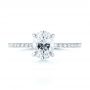18k White Gold 18k White Gold Diamond Engagement Ring - Top View -  103371 - Thumbnail