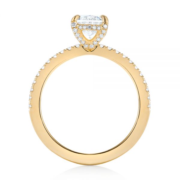 18k Yellow Gold 18k Yellow Gold Diamond Engagement Ring - Front View -  103371