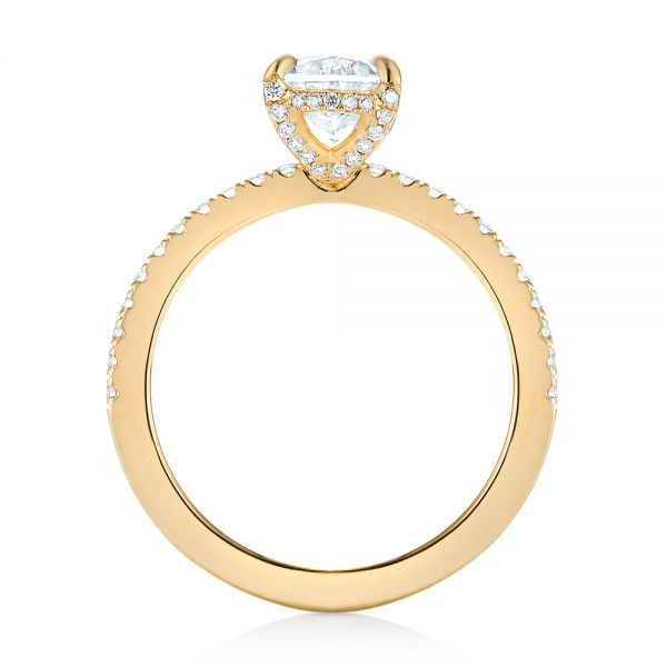 18k Yellow Gold 18k Yellow Gold Diamond Engagement Ring - Front View - 103371