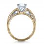 18k Yellow Gold And 18K Gold 18k Yellow Gold And 18K Gold Diamond Engagement Ring - Front View -  1214 - Thumbnail