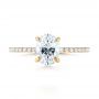 18k Yellow Gold 18k Yellow Gold Diamond Engagement Ring - Top View -  103371 - Thumbnail