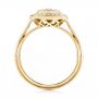 14k Yellow Gold 14k Yellow Gold Diamond Halo Engagement Ring - Front View -  102673 - Thumbnail