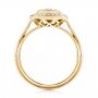 18k Yellow Gold 18k Yellow Gold Diamond Halo Engagement Ring - Front View -  102673 - Thumbnail