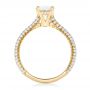 14k Yellow Gold 14k Yellow Gold Oval Diamond Engagement Ring - Front View -  102561 - Thumbnail