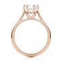 18k Rose Gold 18k Rose Gold Solitaire Diamond Engagement Ring - Front View -  104114 - Thumbnail