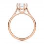 18k Rose Gold 18k Rose Gold Solitaire Diamond Engagement Ring - Front View -  104114 - Thumbnail