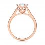 14k Rose Gold Solitaire Diamond Engagement Ring - Front View -  104173 - Thumbnail