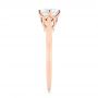 14k Rose Gold Solitaire Diamond Engagement Ring - Side View -  104173 - Thumbnail