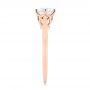 18k Rose Gold 18k Rose Gold Solitaire Diamond Engagement Ring - Side View -  104173 - Thumbnail