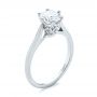  Platinum Platinum Solitaire Diamond Engagement Ring - Three-Quarter View -  104173 - Thumbnail