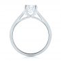 18k White Gold 18k White Gold Solitaire Diamond Engagement Ring - Front View -  104086 - Thumbnail