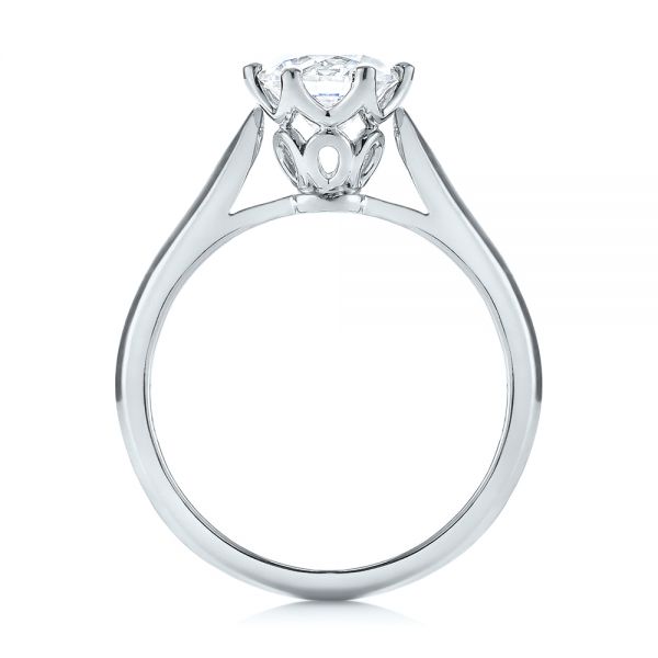 Platinum Platinum Solitaire Diamond Engagement Ring - Front View - 104173