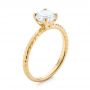 14k Yellow Gold 14k Yellow Gold Solitaire Diamond Engagement Ring - Three-Quarter View -  104113 - Thumbnail