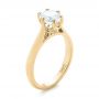 14k Yellow Gold 14k Yellow Gold Solitaire Diamond Engagement Ring - Three-Quarter View -  104114 - Thumbnail